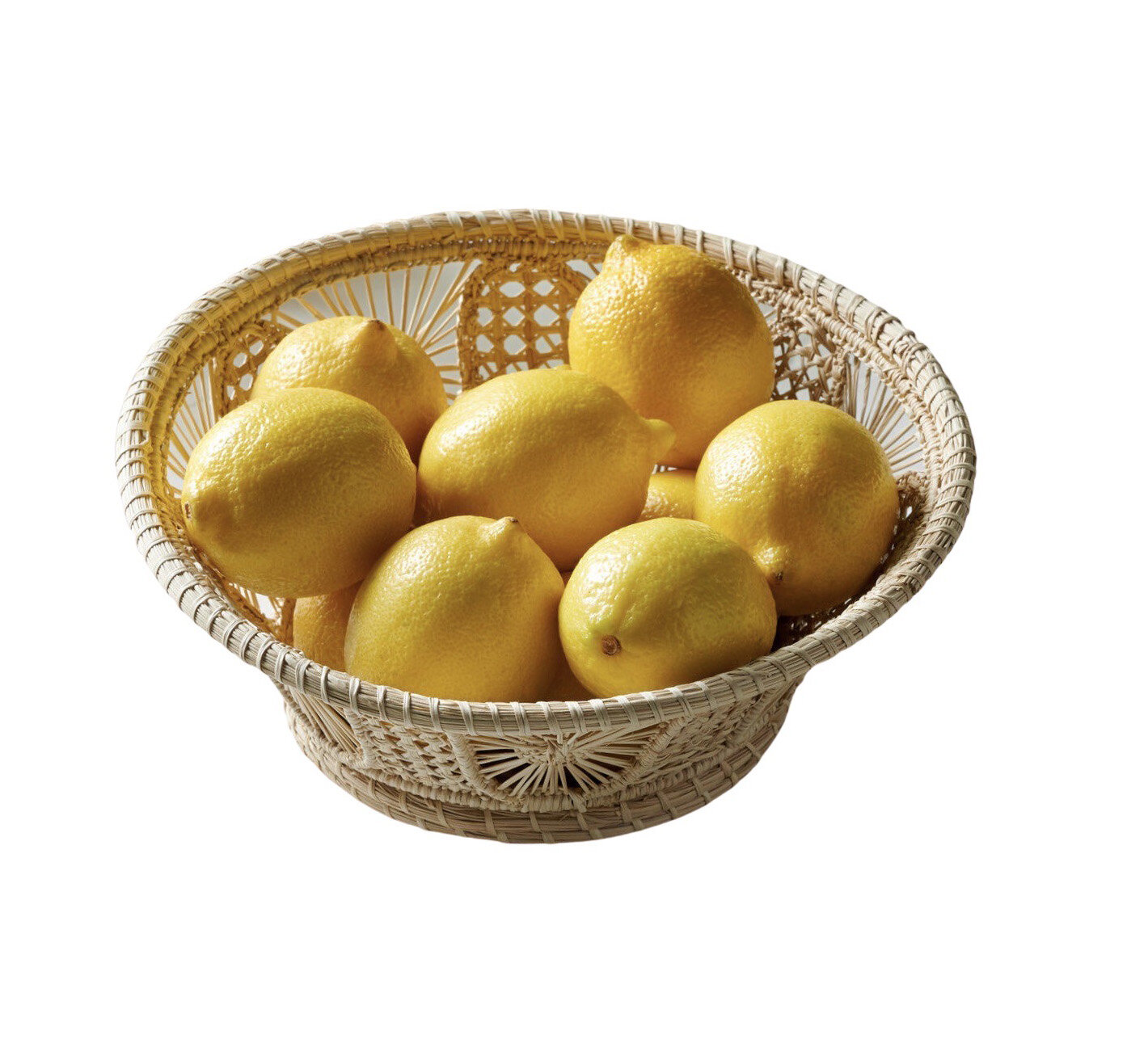 Handwoven Raffia Basket