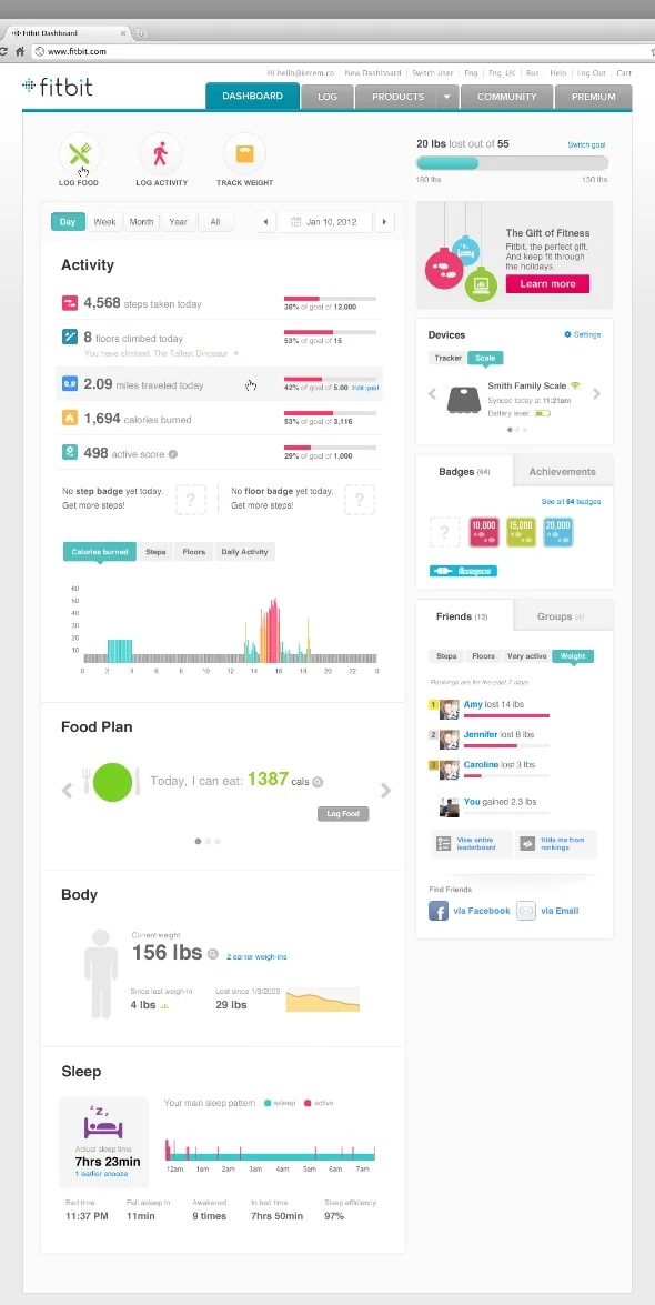 Interim Dashboard for Aria Scale Launch - Day View (2012)