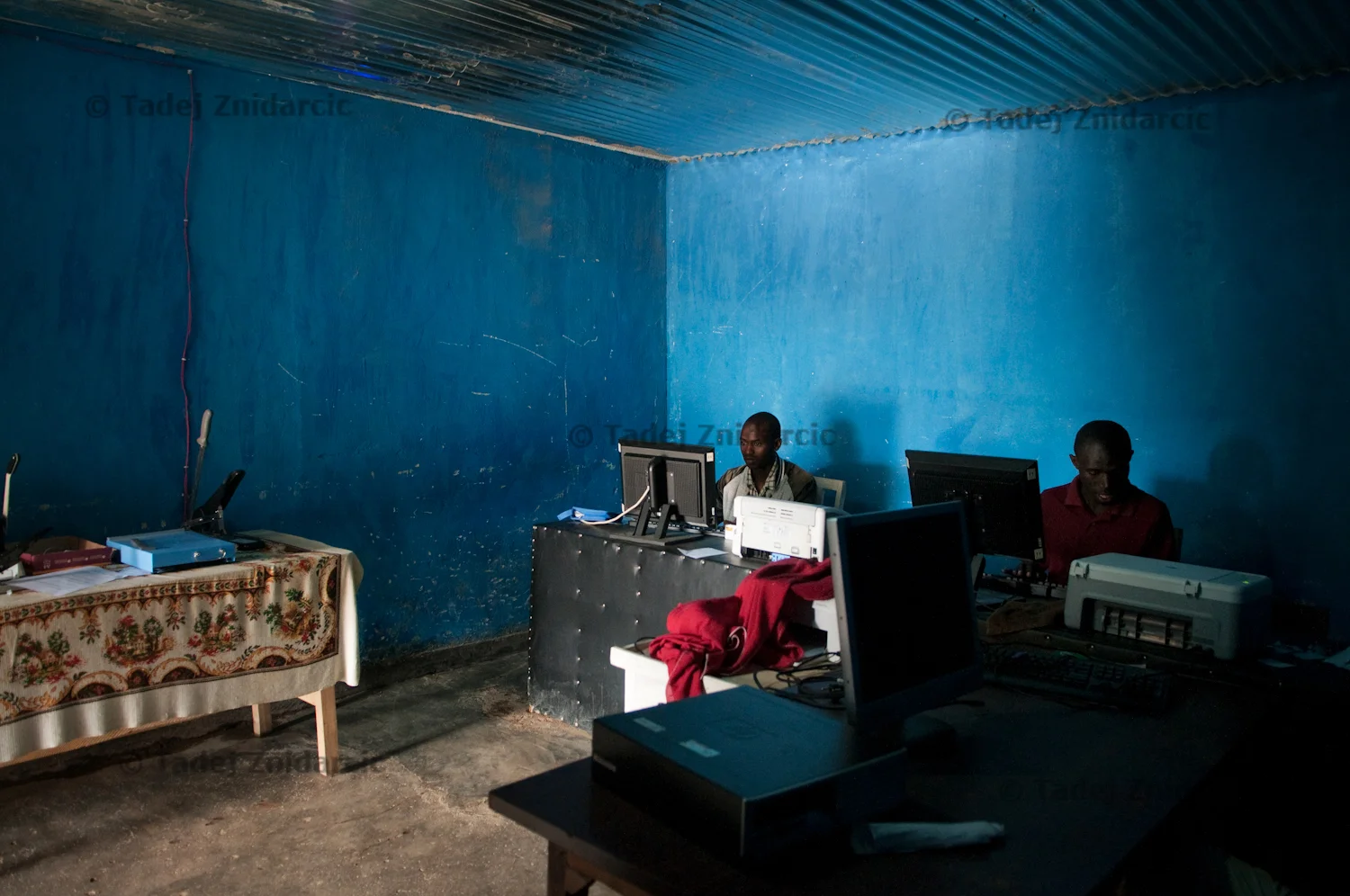 Internet cafe in Kabaya, Rwanda.