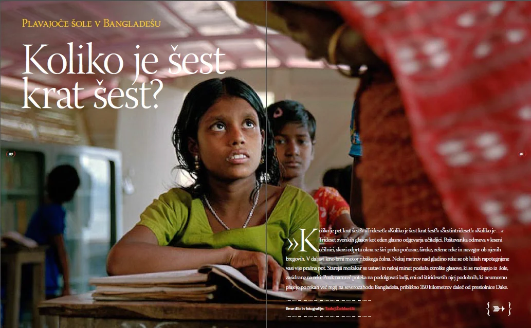 Boat Schools in Bangladesh. In Adria Airways In-Flight Magazine , Slovenia.