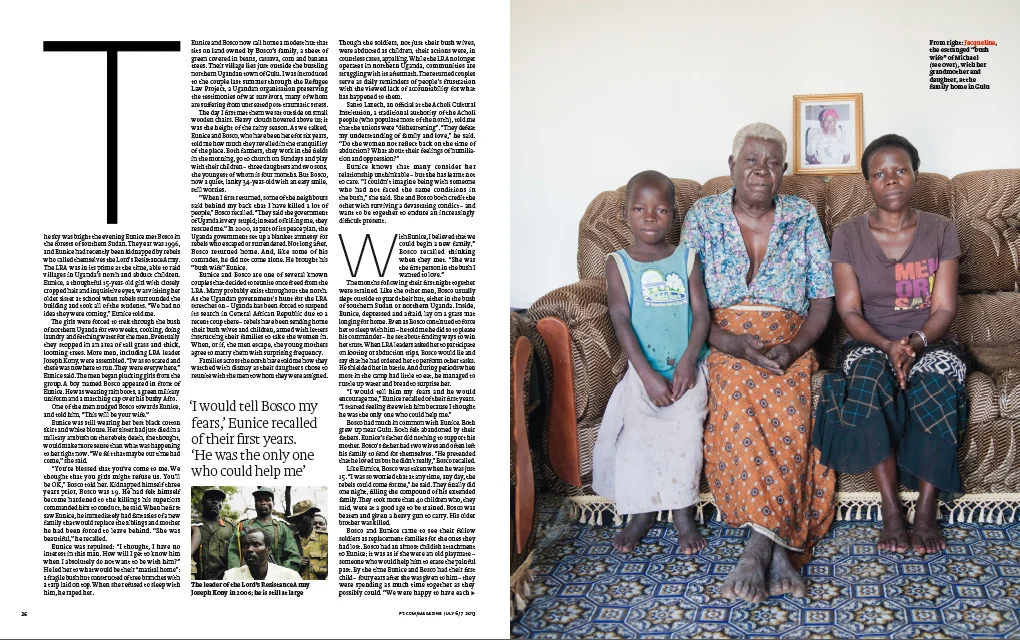 Abducted children become a couple during LRA captivity. For Financial Times Magazine , UK. ( link to the story by Alexis Okeowo)