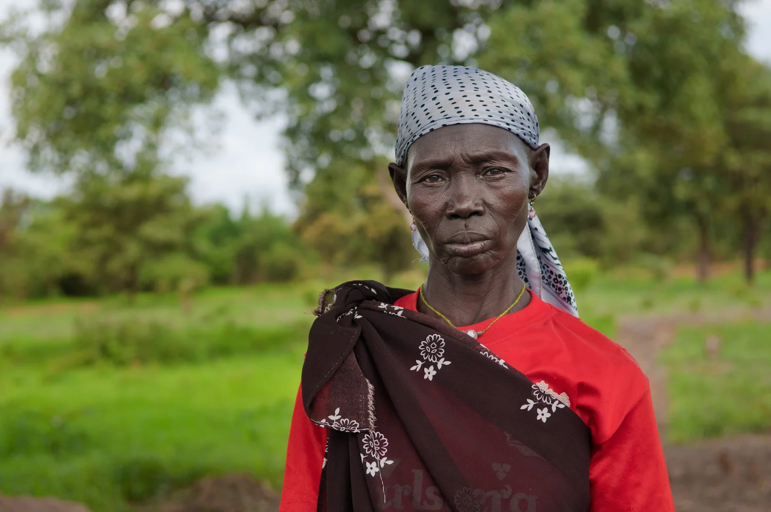 Martha Cagai Machar in Wulu village, Lakes State, South Sudan (for Women for Women International). 