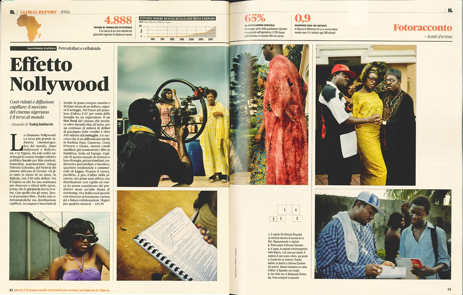 Nollywood. In IL Magazine , Italy.