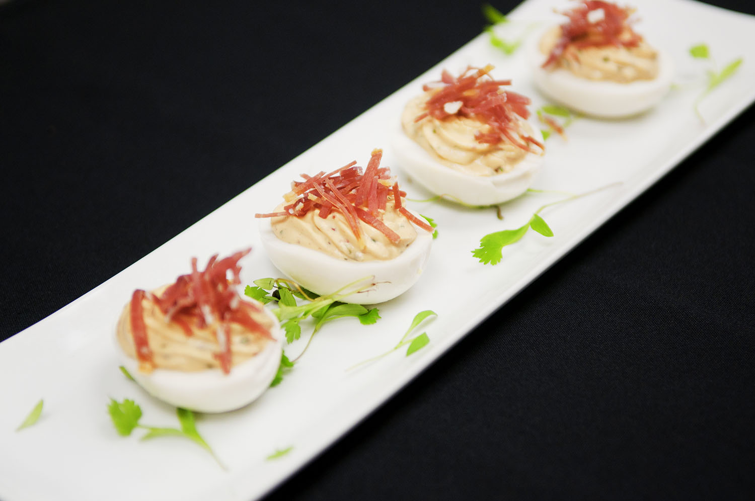 Devilled eggs.
