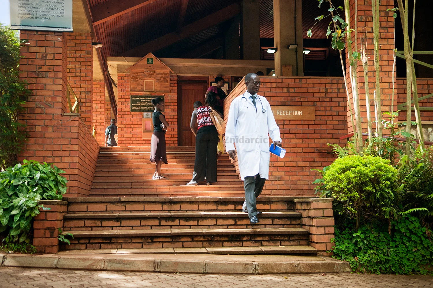Dr. Watiti at Mildmay hospital.