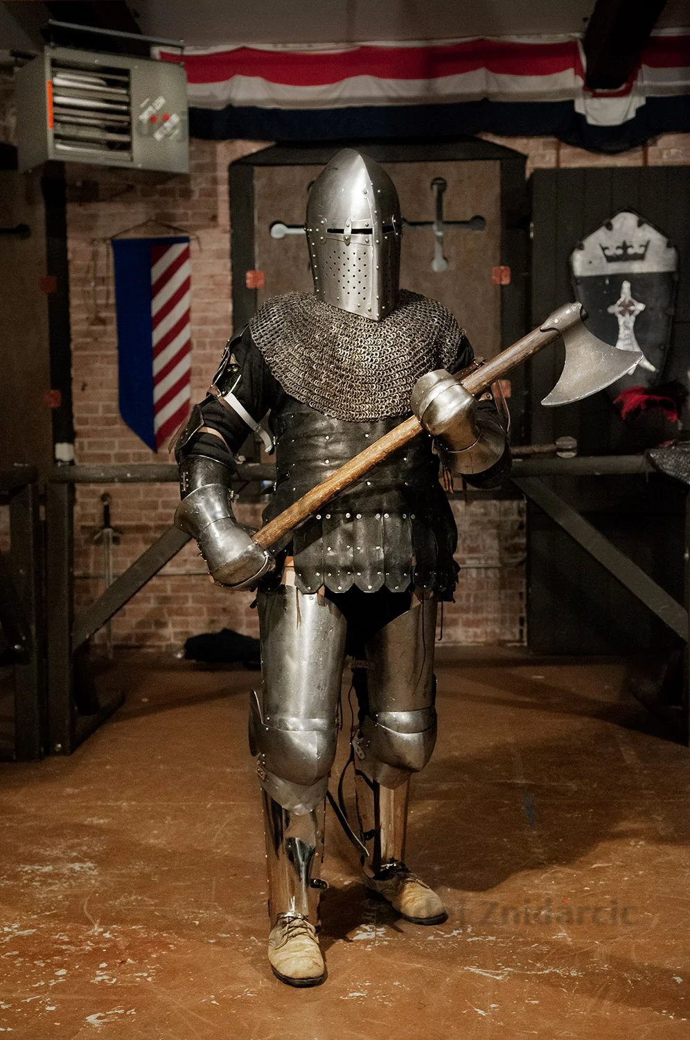 Brandon Ross from Milford, NH, at The Knight's Hall in Nashua, NH.