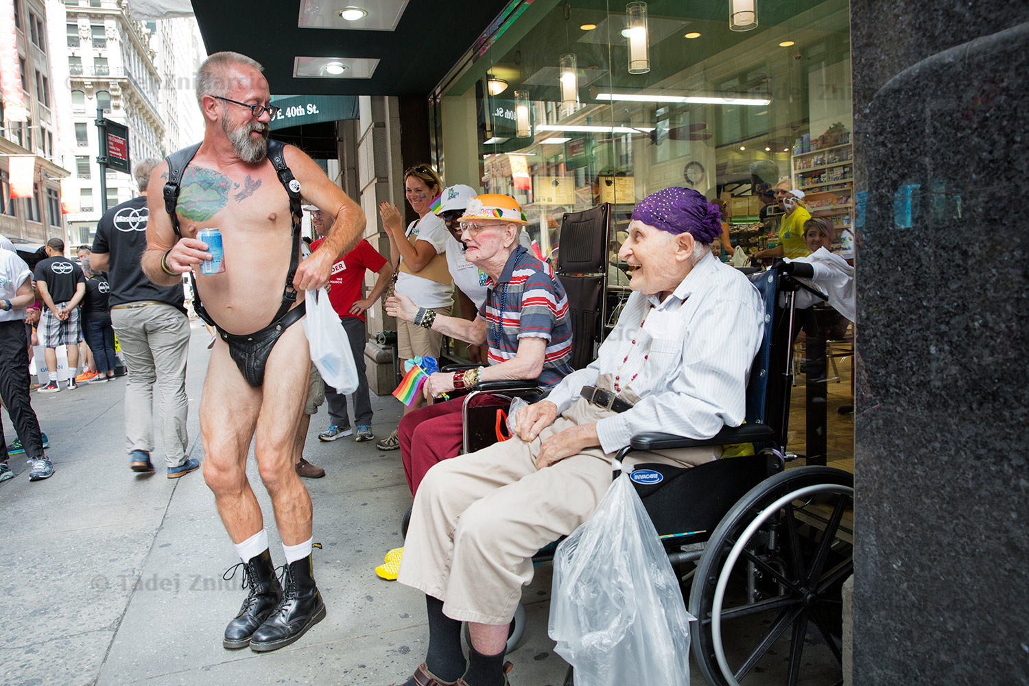 Things got naughty before the start of The March!