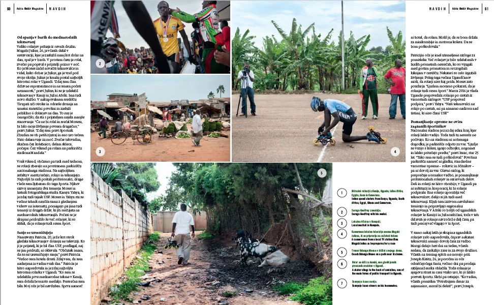 Ugandan Inline Skaters in OnAir Magazine , Slovenia