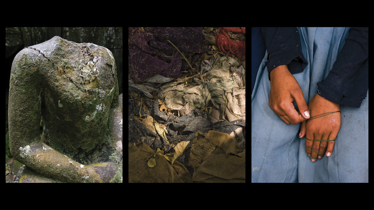 3 Color Photographs (Triptych: 60 x 80 cm each) DVD PAL 16:9 - Color, 3’05 Loop Audio: Stereo PCM, Stereo Dolby Digital