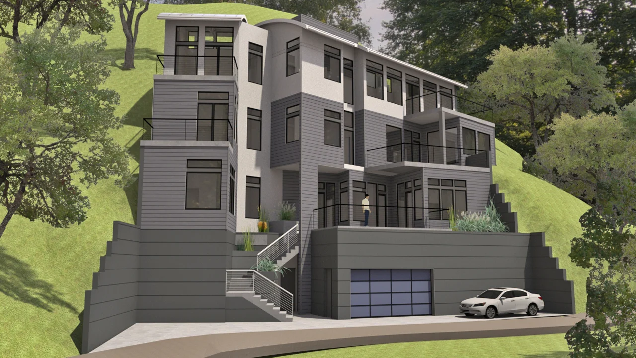  Design: Tardy &amp; Associates Architects, Sausalito CA hillside home 2 