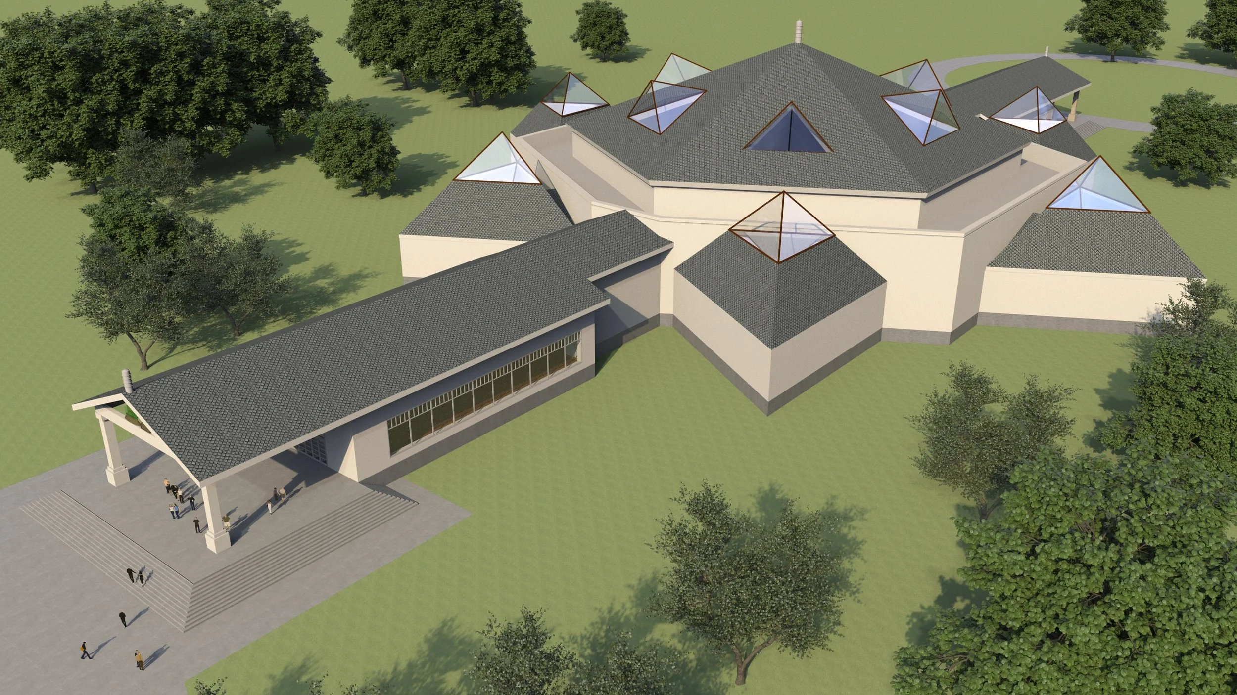  Design: Jeffrey Jordan Architect, Elmsford NY Buddhist temple 