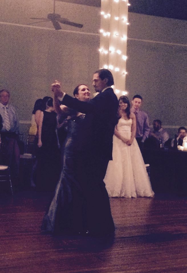 Dancing with my son at his wedding