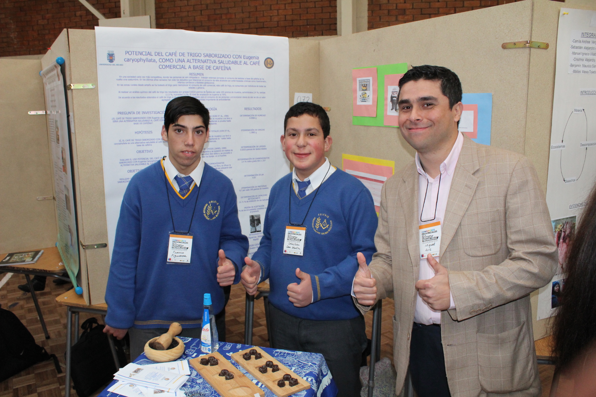 "Potencial del café de trigo saborizado con eugenia cariofillata" Colegio Enrique Salinas Buscovich de Chillán