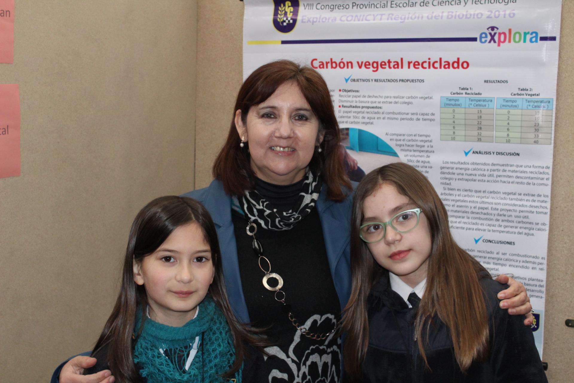 "Carbón vegetal reciclado" Colegio Concepción de San Carlos