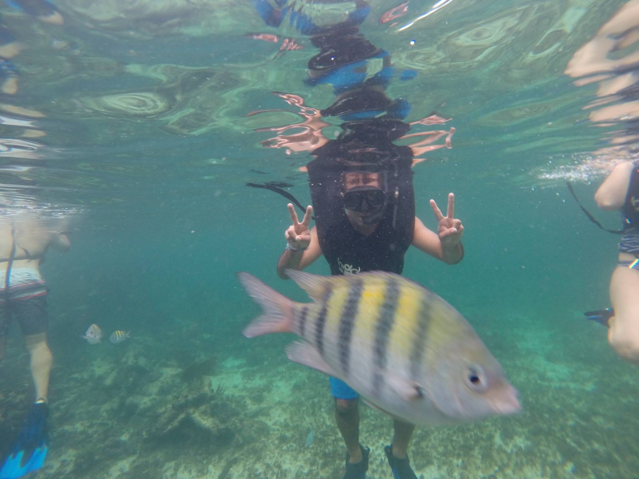 It may be completely overcast up above, but the fish don't care down below!