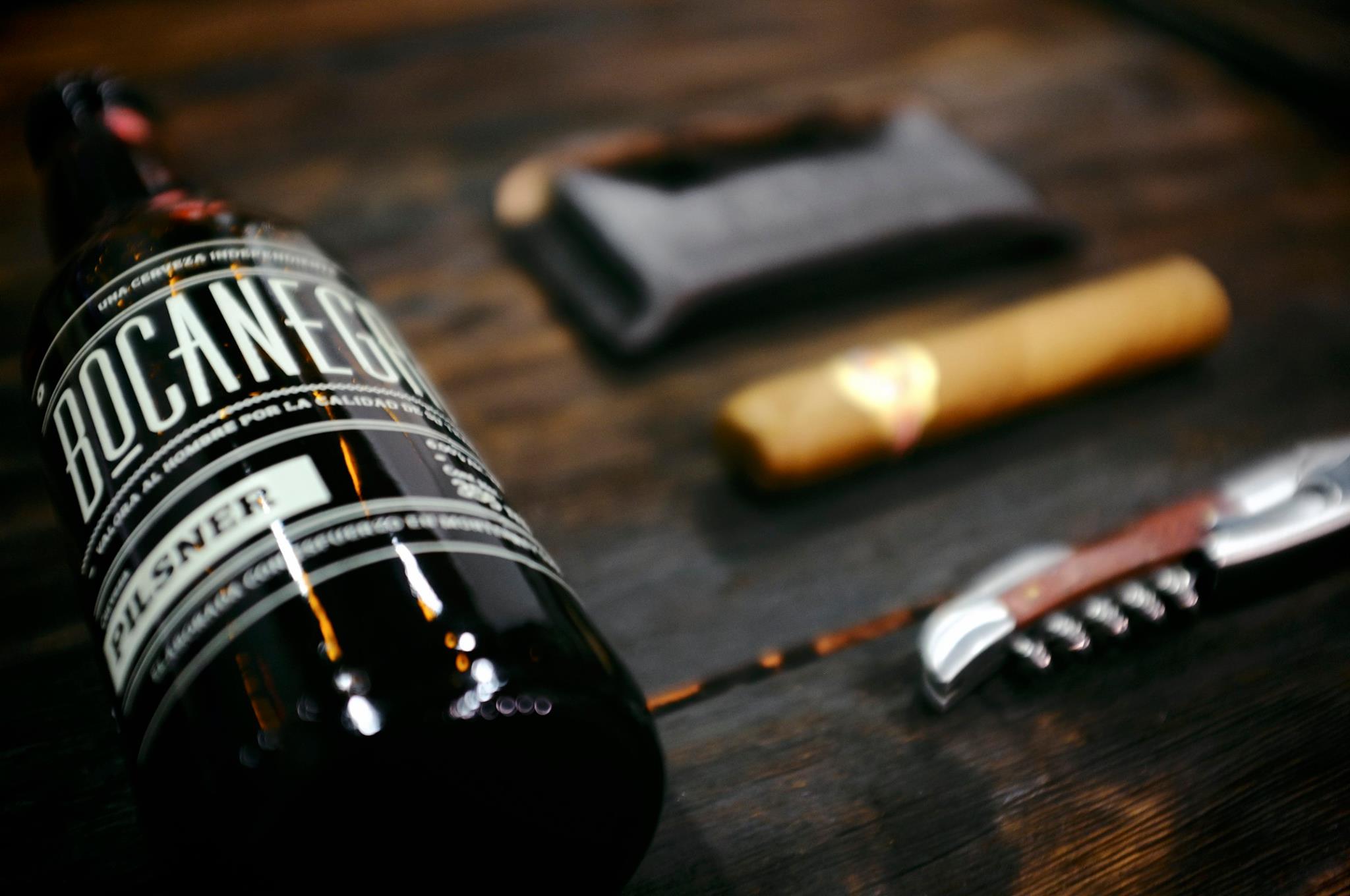 A good beer and a nice cigar is all you need sometimes.