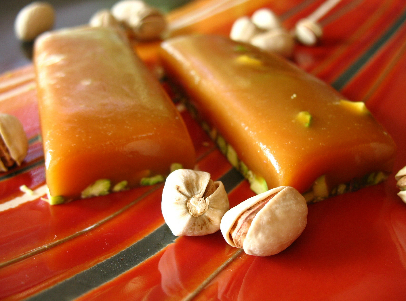 Pistachio Cardamom Honey Caramel