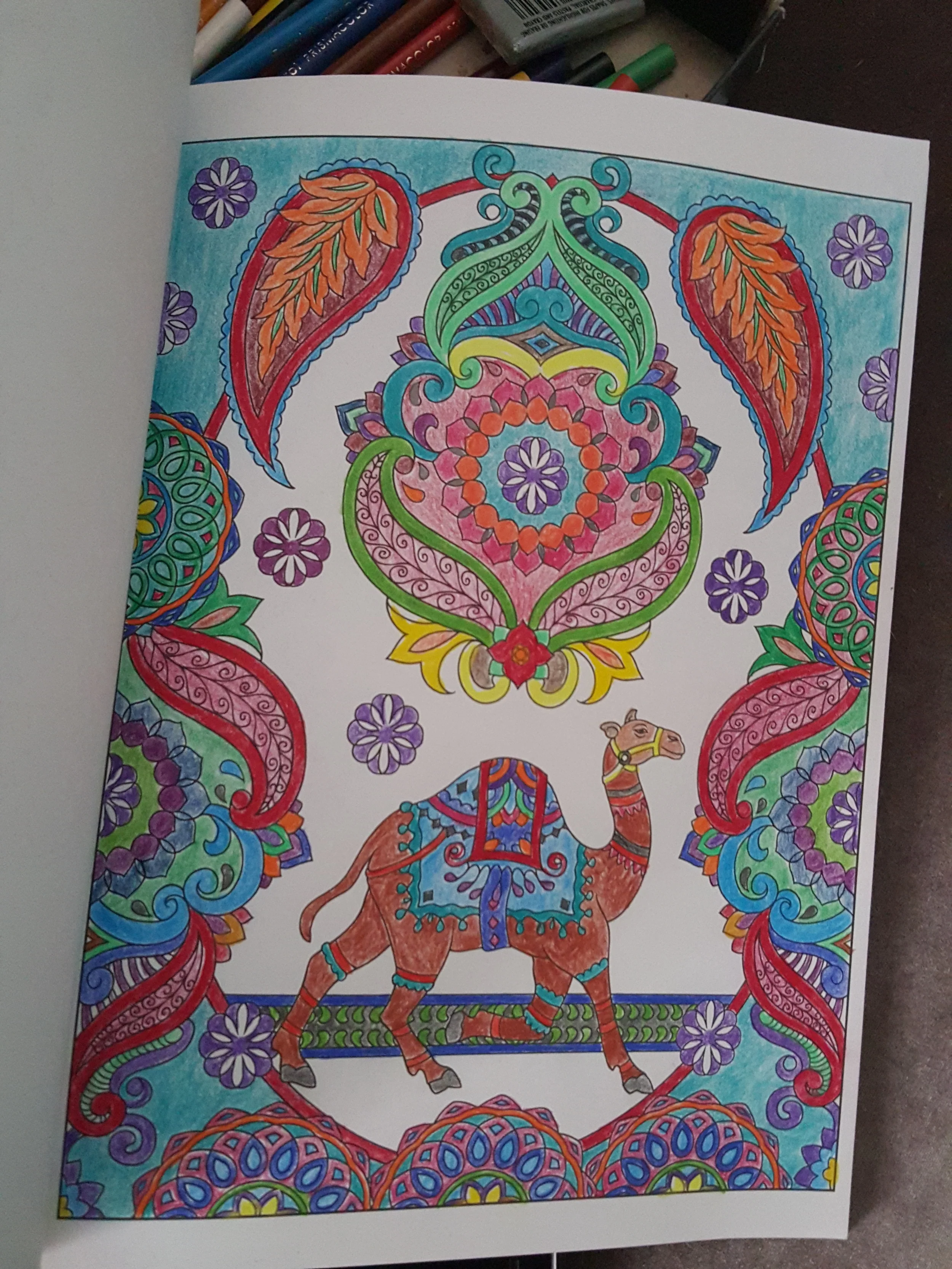 Coloring: A fun way to unplug and de-stress.