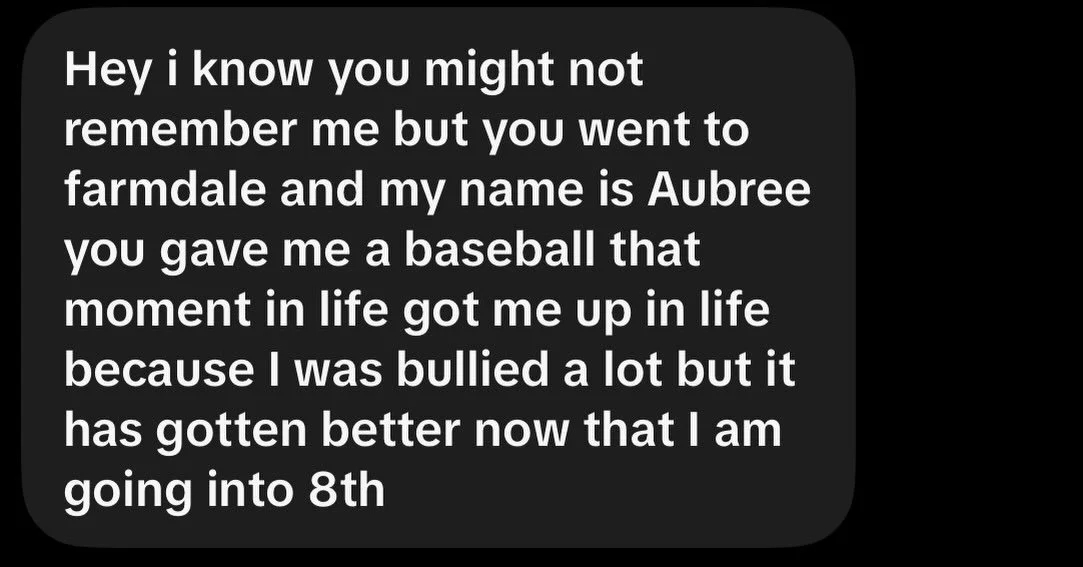 Random message from a student where I presented on their campus for multiple days. What fuels me for my crazy speaking schedule. Reach out if you are interested in my story inspiring your campus. Days already being booked. Thx for trusting me to have