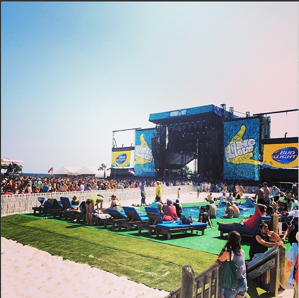View of the Main Stage from the VIP area