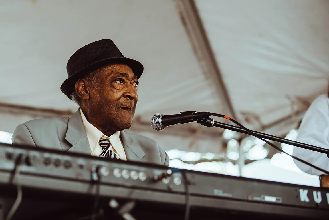 93-year-old Henry Gray will make his 20th appearance at the Baton Rouge Blues Festival this year. (Photo by Jordan Hefler)