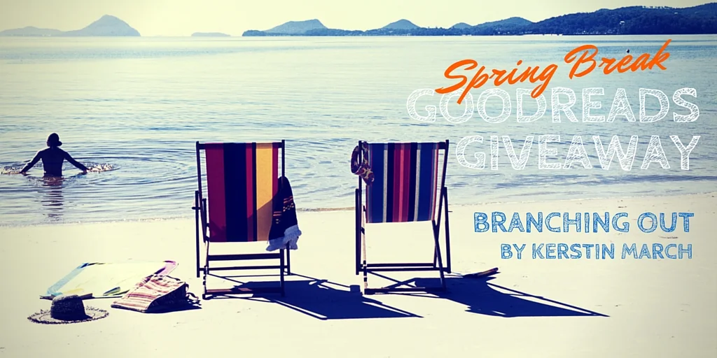 FIVE novels are up for grabs in this Goodreads Giveaway! (running now through April 5.) Good luck! https://www.goodreads.com/giveaway/show/178478-branching-out