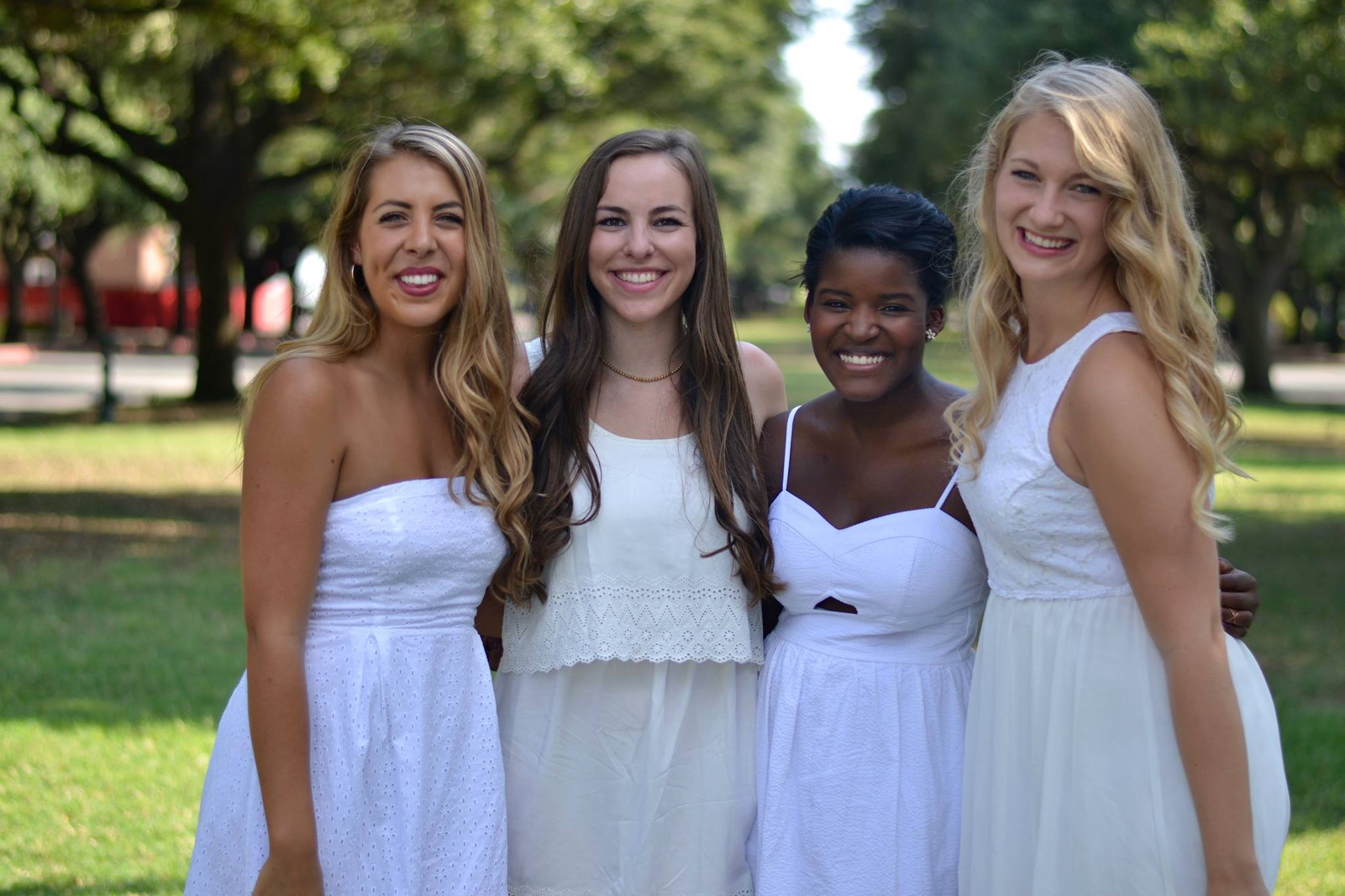 Seniors: Emily Towler, Leigh Cummings, Kelsey Williams, and Tracy Nelson