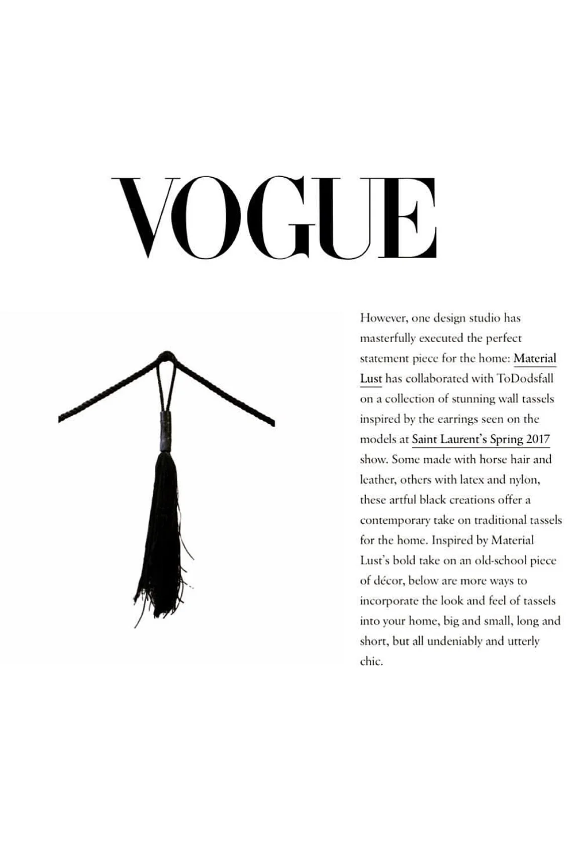  VOGUE, 2016 