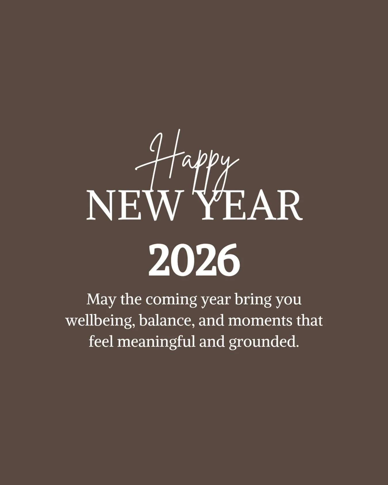 Welcoming 2026 with intention, care, and balance 🌿
We&rsquo;re grateful for our people and our partners, and we&rsquo;re committed to supporting wellbeing in and beyond the workplace&mdash;together.

Wishing everyone a happy and healthy New Year ✨ W