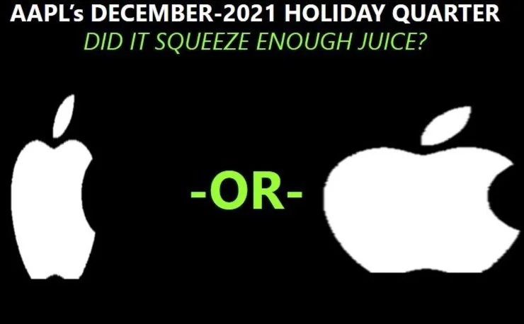 AAPL's massive holiday juice squeezing operation - Was it enough?