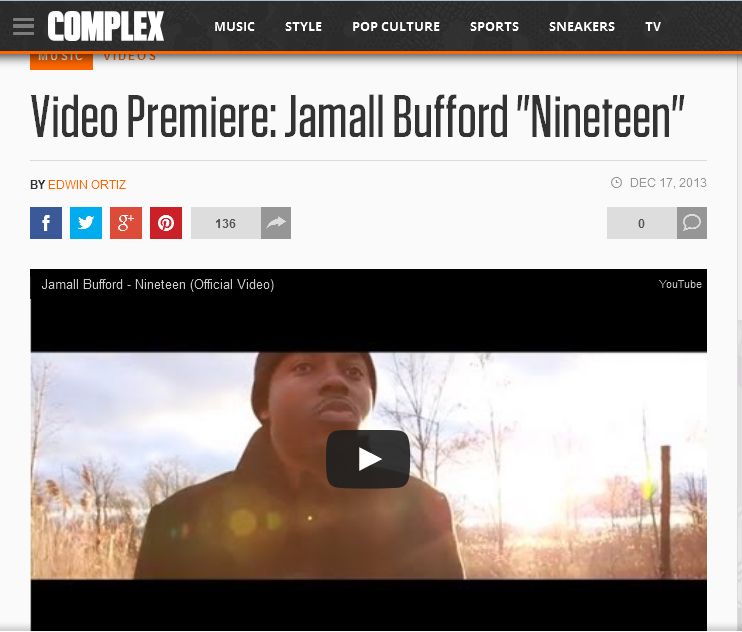 COMPLEX Premieres Jamall Bufford's "Nineteen" Music Video