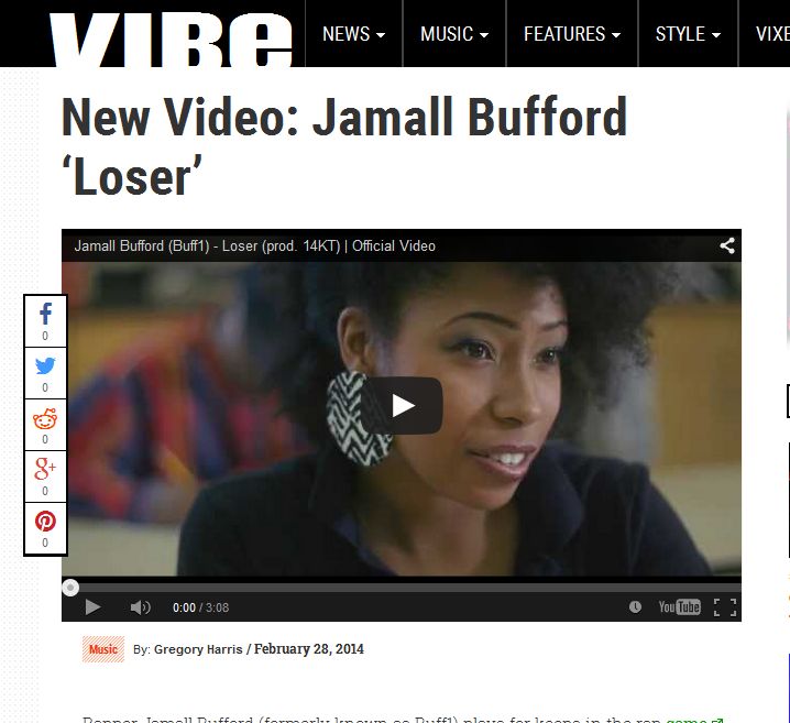 VIBE Features Jamall Bufford's 'Loser' Video