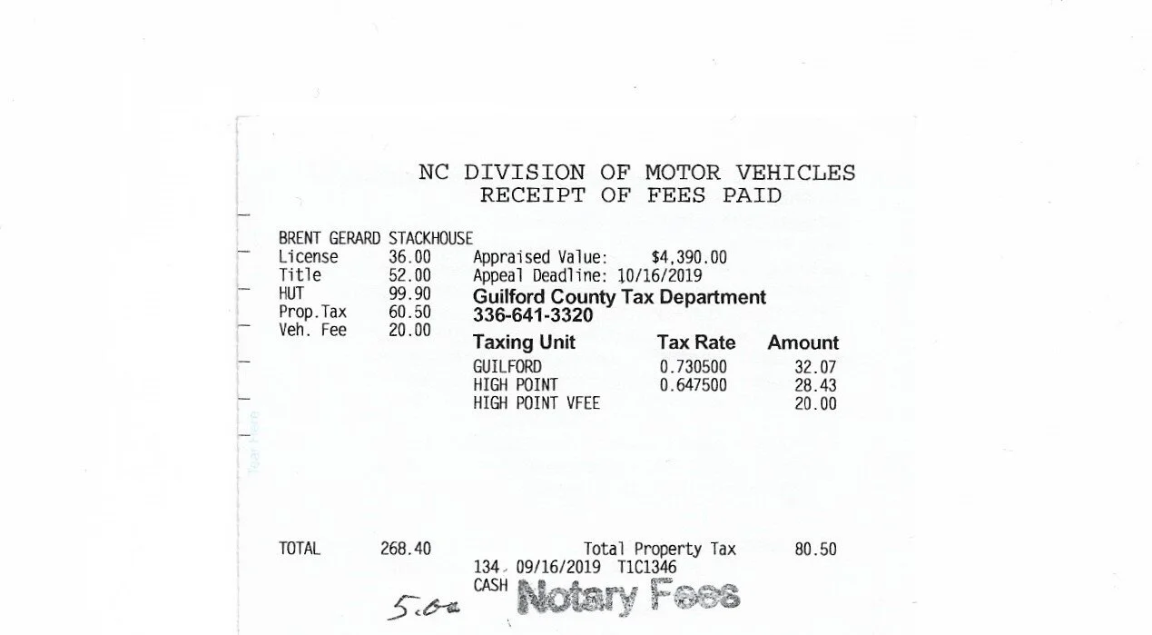 Primary vehicle 2019, no liens