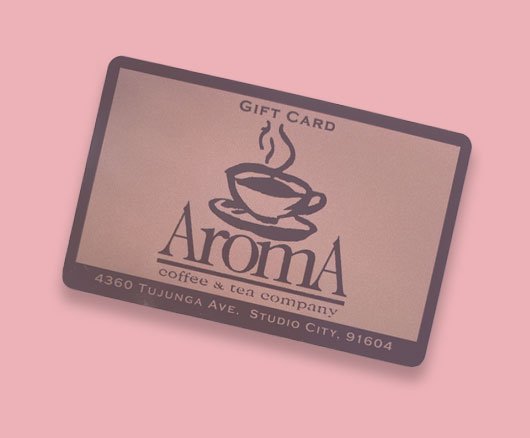 AROMA EXPRESSO BAR GIFT CARD COLLECTIBLE NO VALUE 