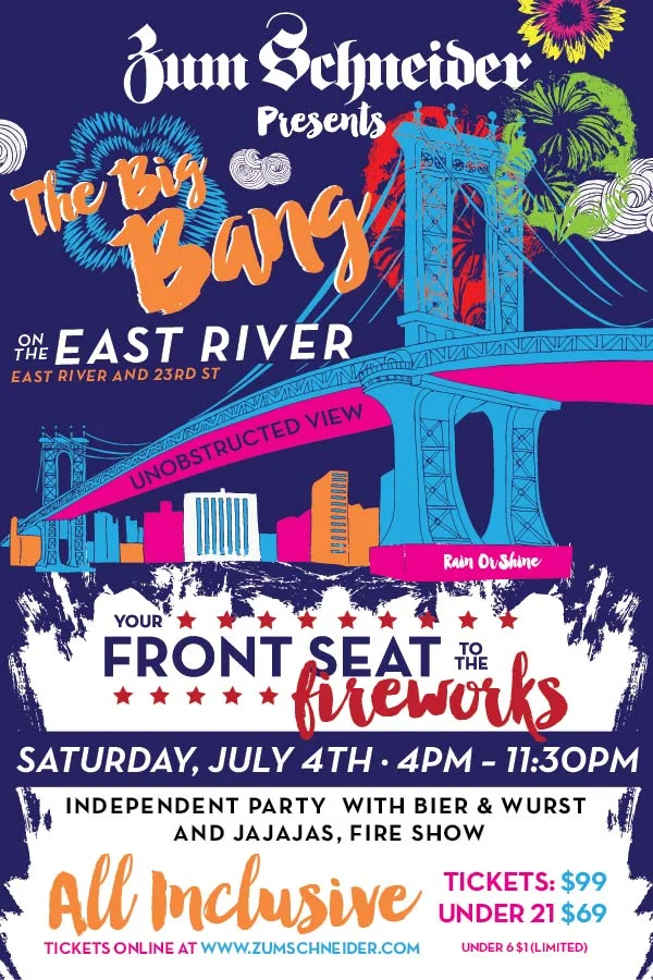 The Big Bang on the East River - 4th of July hosted by Zum Schneider