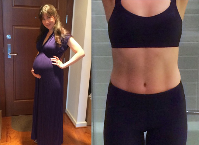 From giving birth to abs in 5 months!