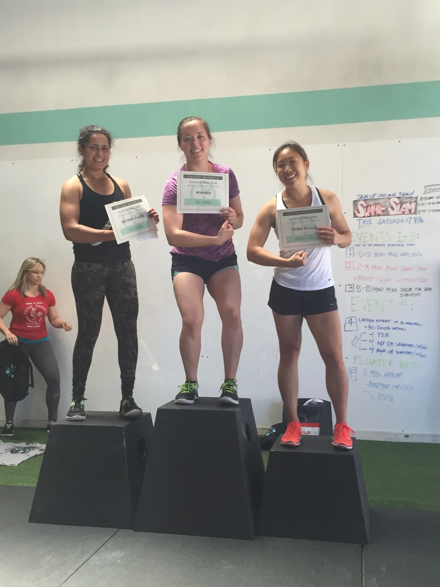 Scaled Ladies: 1st - Alex P., 2nd - Zara, 3rd - Stephanie