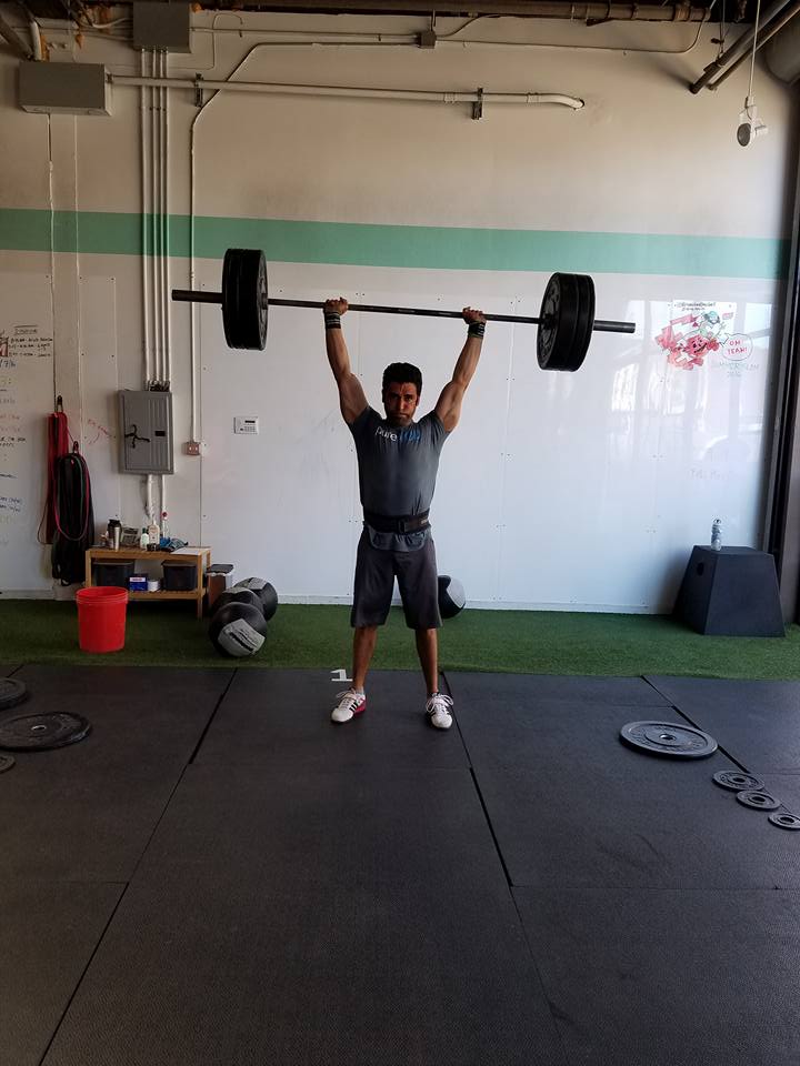 Alfredo killed it on the Summer Slam thruster complex