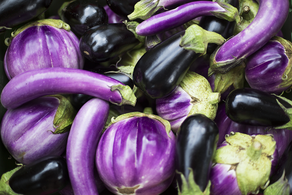  eggplants 