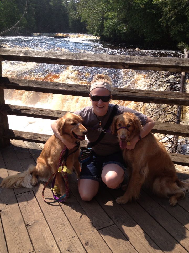 Kaylee, Josie & Mandy In 2012 I adopted two golden retrievers, Josie and Mandy. While they were never mistreated in their first environment, they severely lacked any mental stimulation. Josie suffered from terrible noise phobia (storms, fireworks, etc) as well as reactivity toward other dogs. Per my veterinarian’s recommendation I contacted Dr. Kapla. She came to our house and evaluated both of my girls. She was upfront and honest with me from the beginning and took the time to ensure that my veterinarian was part of the conversation. Now, nearly three years later, Josie is a functioning member of the dog world. She handles controlled interactions with other dogs and her noise phobia no longer paralyzes her. Our experiences with Dr. Kapla have opened many doors for us. She equipped me with the tools to change the trajectory of Josie’s behavior and develop an incredible trust between me and my dogs. Through positive reinforcement and consistency Josie no longer lives in a world where she is constantly on guard. I am so grateful to Dr. Kapla for believing that this life was possible for Josie and ensuring that we not only had the tools we needed to excel, but clearly understood what our next steps would be.
