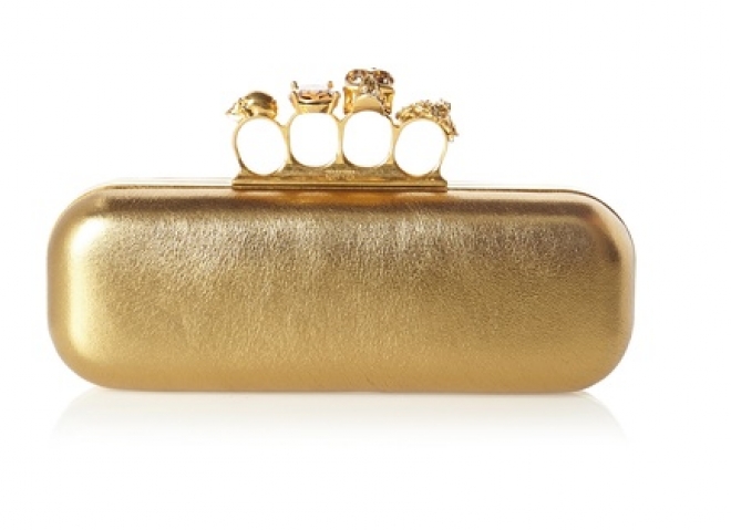 This Alexander McQueen Gold Knuckle Clutch: Must-Buy Of The Day.