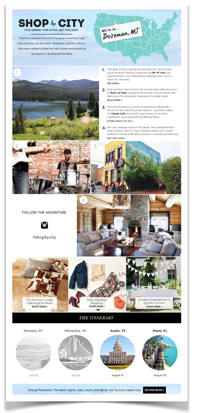 MyHabit Summer Roadtrip; August 2015.