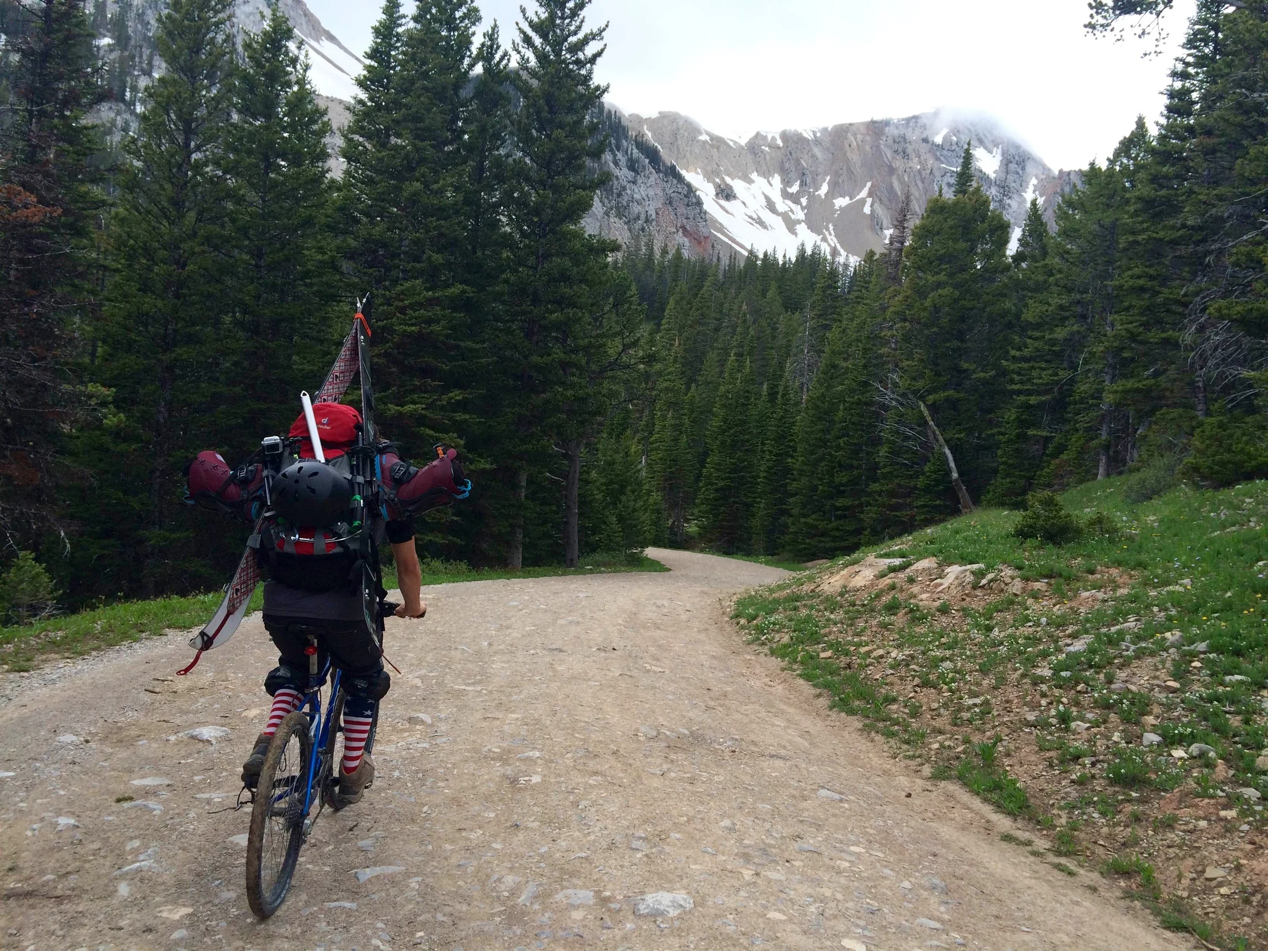 Reese approaching Fairy Lake on his stead.