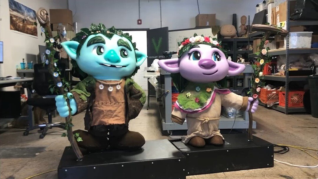 Here is a look at the animatronic trolls we created for the 2021 summer and fall shows at @phippsconservatory here in Pittsburgh. It is always great when we get the chance to work with local clients. The characters were programmed in Showforge using 