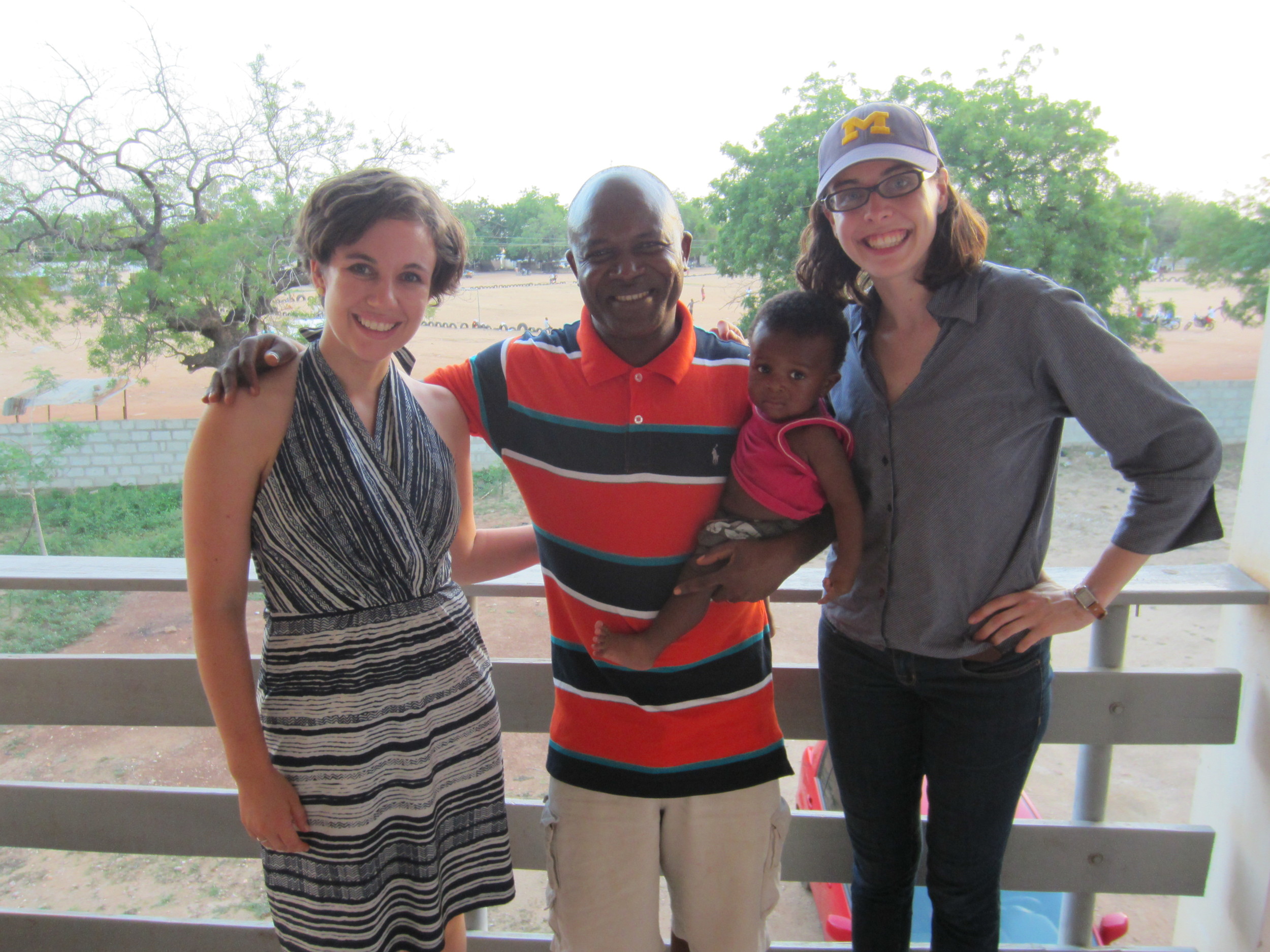 From left to right: Katherine Kirsch, Sisu's CMO, Dr. James Akazili of Navrongo Health Research Center and past researcher at University of Michigan, his son, Eusebius Alowine Gavin Akazili, and Gillian Henker, Sisu's CTO