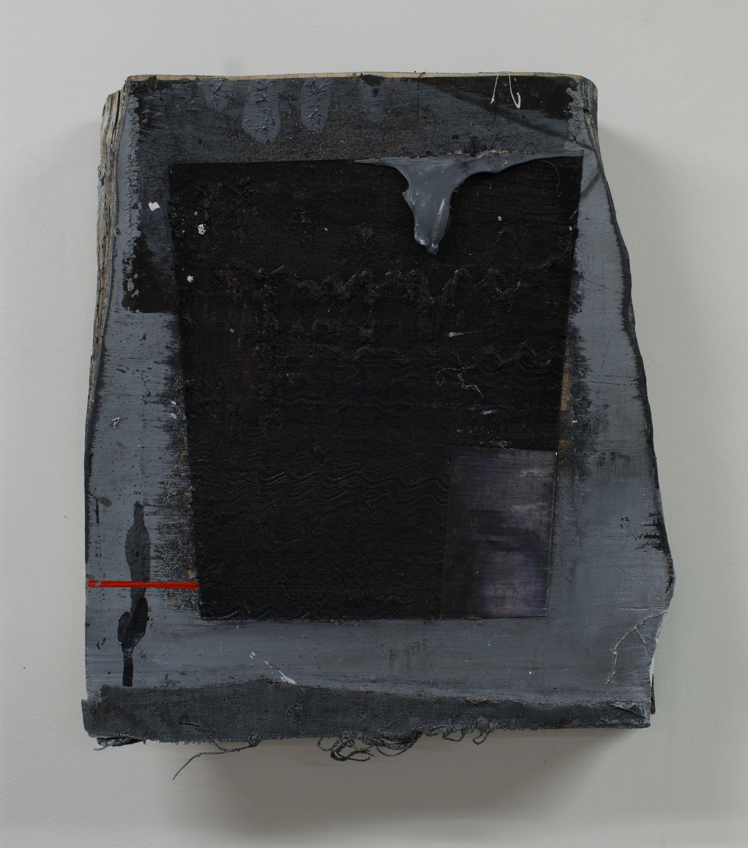 Last Memory 2016 / 13”x 11.75” Acrylic, Canvas, Charcoal, Oil, and Print on wood