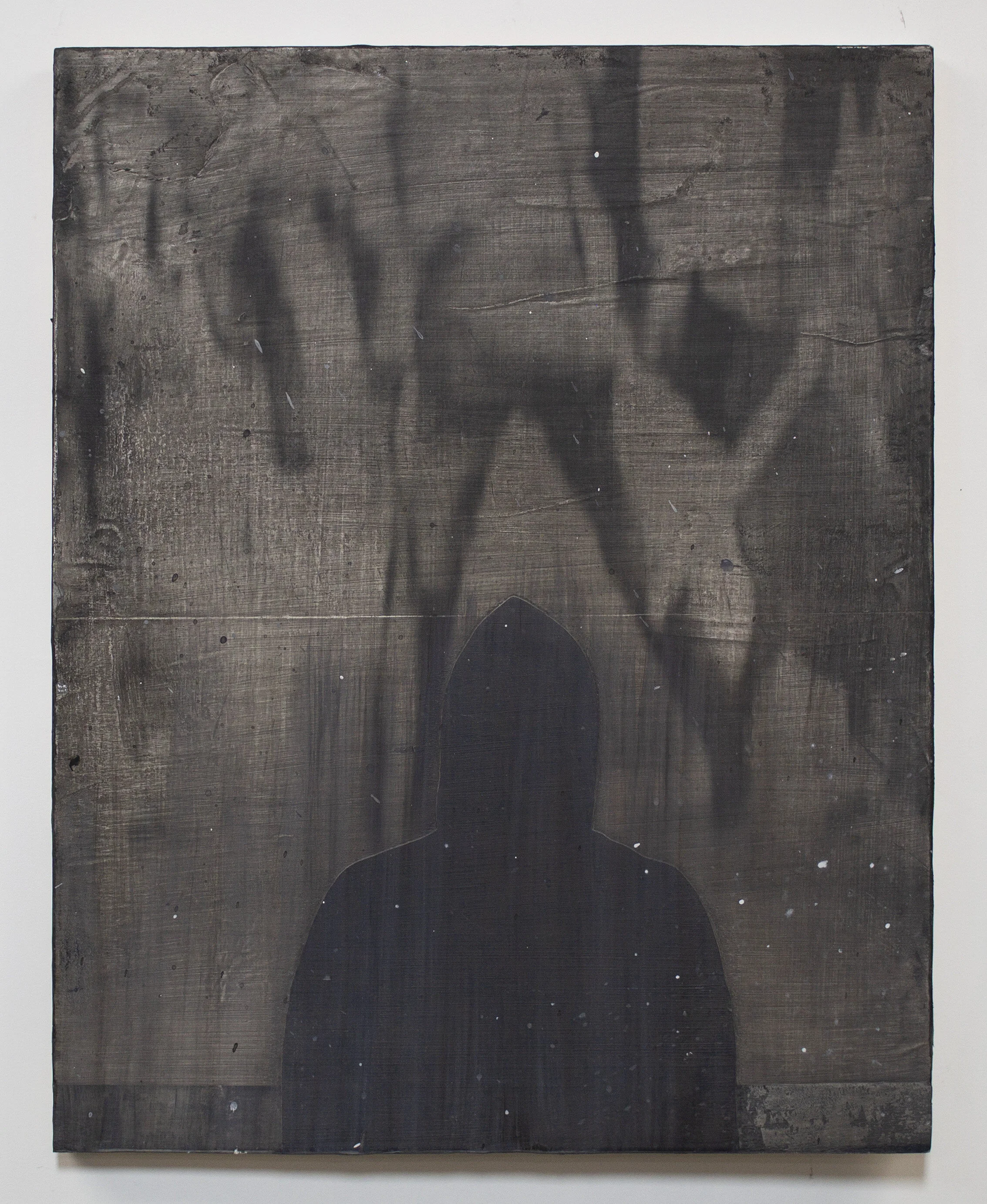 Stay Loyal 2018 / 20"x16" Acrylic, Charcoal, Ink, and Print on wood panel