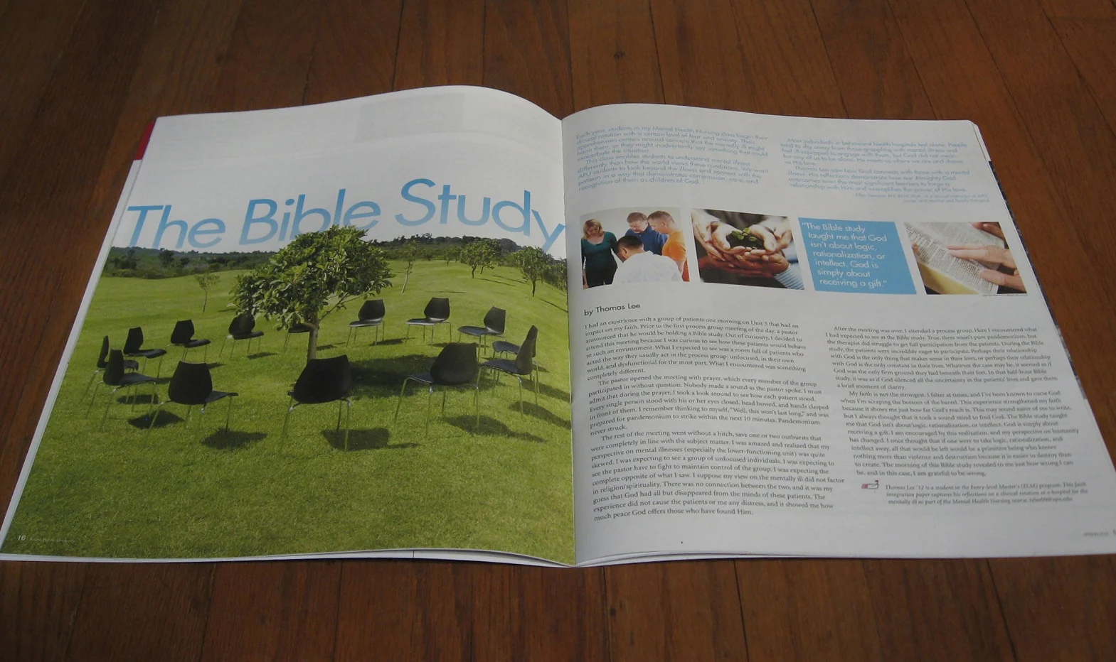 "The Bible Study" 2-Page Spread
