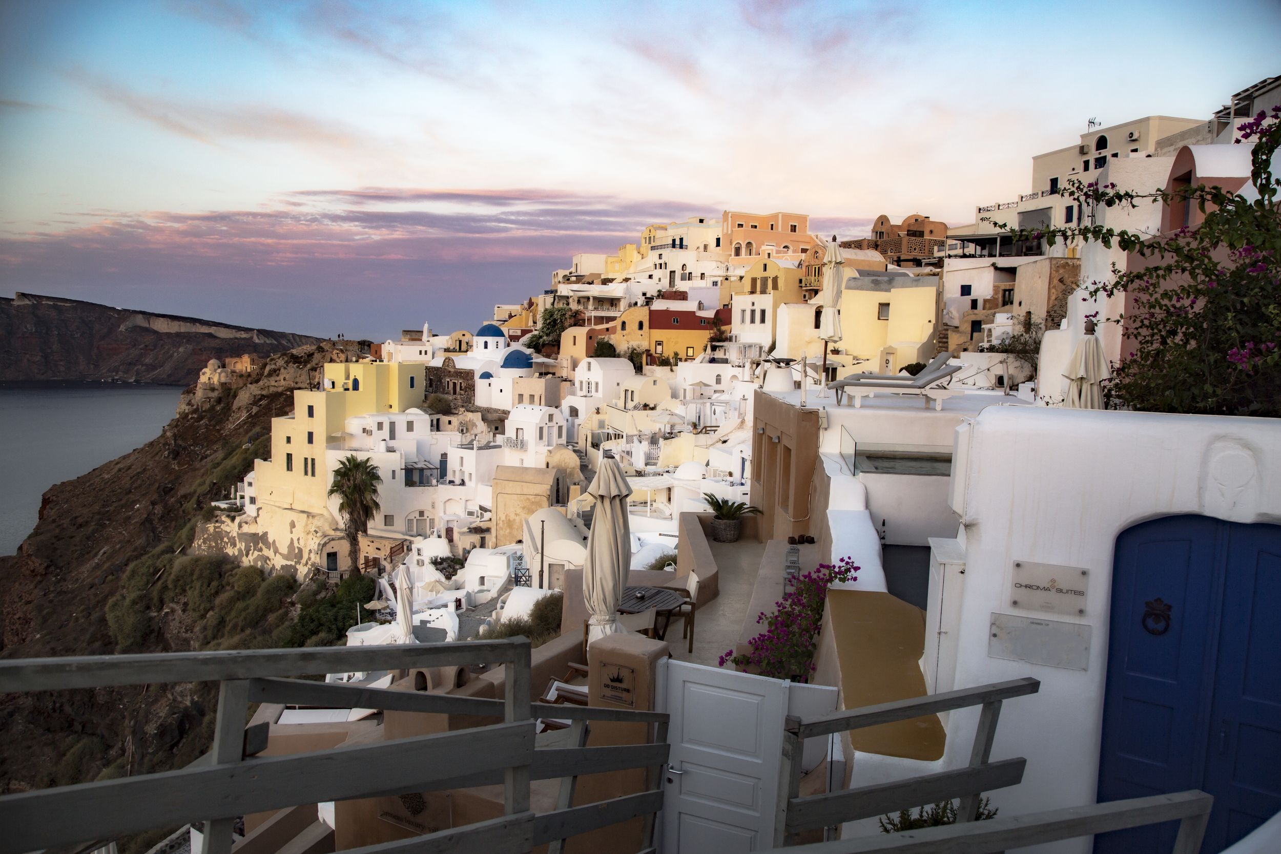 A few of the cave homes in Oia.