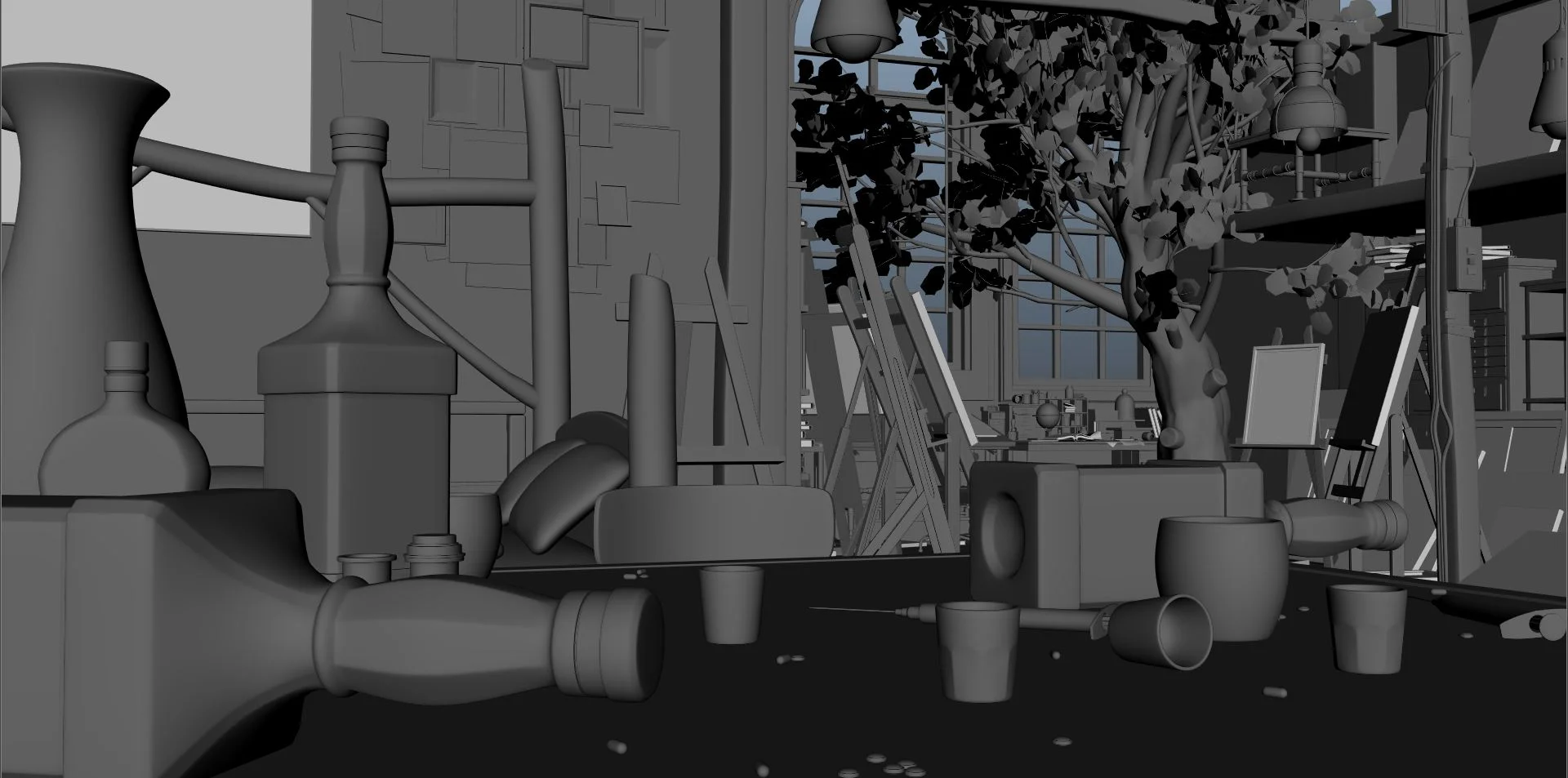 Scarlet Sins - Art Studio Environment 01